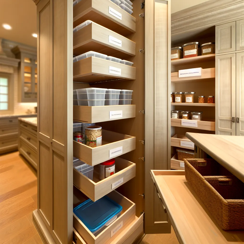 Custom pantry organization